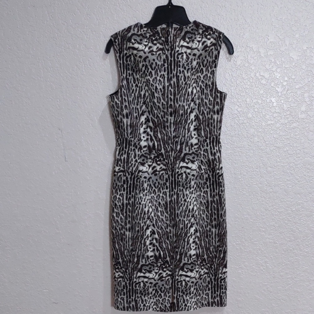 DONNAKARAN New York Leopard Print Sleeveless Dress - Picture 6 of 14